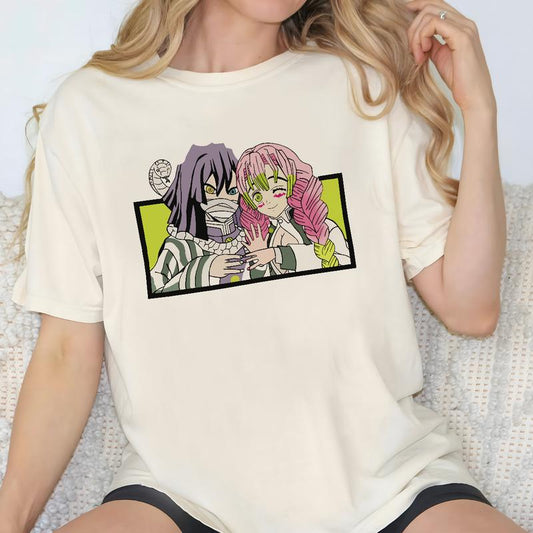 Obandai and Mitsuri lovely couple Demon Slayer Shirt, Snake Hashira and Love Hashira Shirt, Kimetsu No Yaiba t-shirt, anime sweatshirt hoodie, Tanjiro