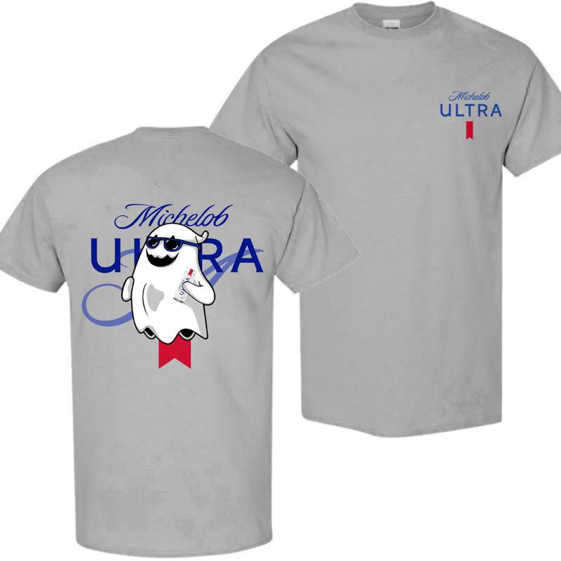 Michelob Ultra Ghost Halloween 2 Sides T-shirt, Beer Shirt, High-Quality Printing, All Seasons, Casual Fitted, For Men And Women Menswear Top Tshirt