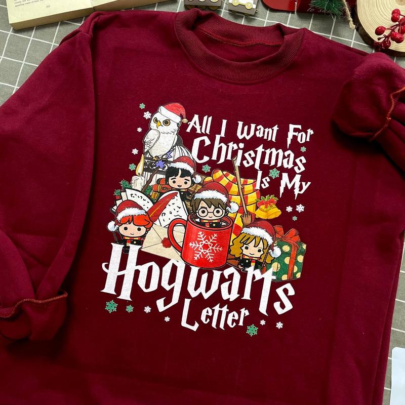 All I Want For Christmas Is HW Letter Sweatshirt Hoodie Shirt