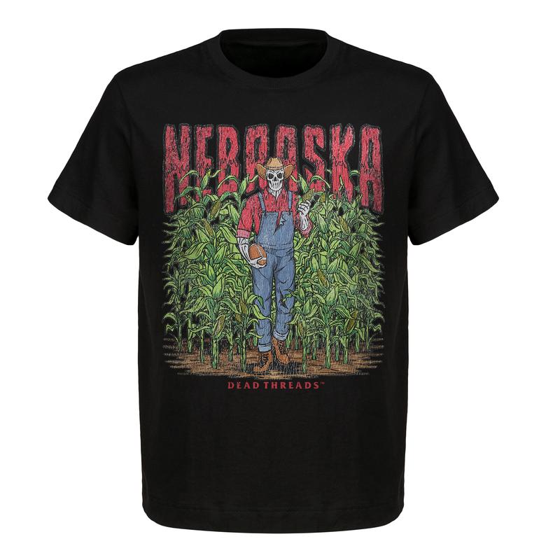 Limited Edition Nebraska Cornhuskers Football Graphic Tee  Unisex Heavy Cotton T-Shirt for True Fans