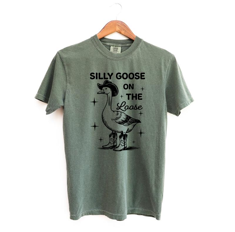 Silly Goose On The Loose Shirt, Funny Comfort Colors TShirt