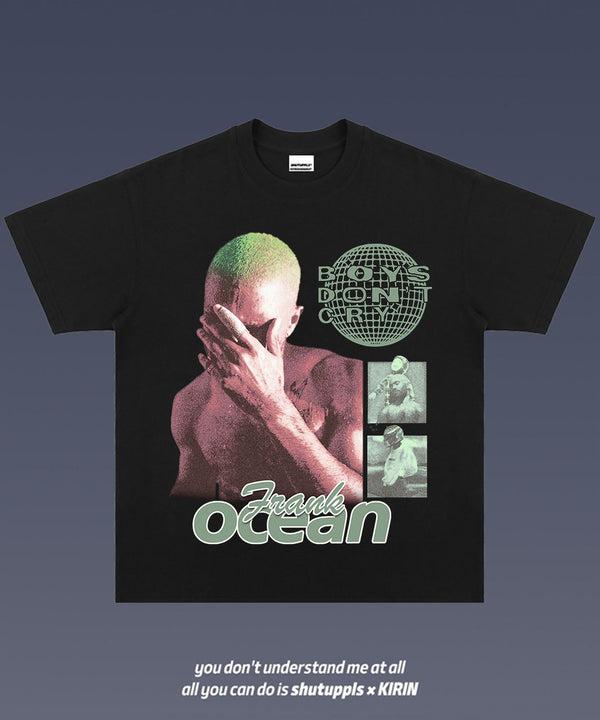 Frank Blond Ocean 2 Sides Short Sleeve Tee Cotton Vintage Shirt To Match Sneaker Hiphop Clothing Rapper Merch Shirt, Hiphop Tour Concert 2024, Gift Fo