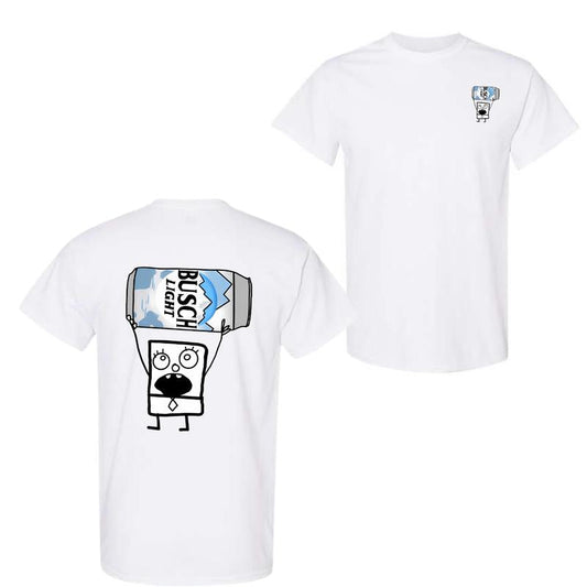 Busch Light Beer Doodlebob T-shirt, Funny Drinking T-Shirt, Summer T-Shirt, Unisex T-Shirt, For Men, For Women, Gift For All Menswear Top