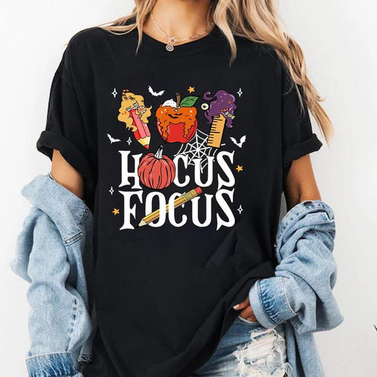 Hocus Focus Teacher Shirt, Halloween Teacher T-Shirt Sweatshirt, Hoodie, Fall Teacher Shirt, I Smell Children Teacher T-shirt, Gift for Teacher