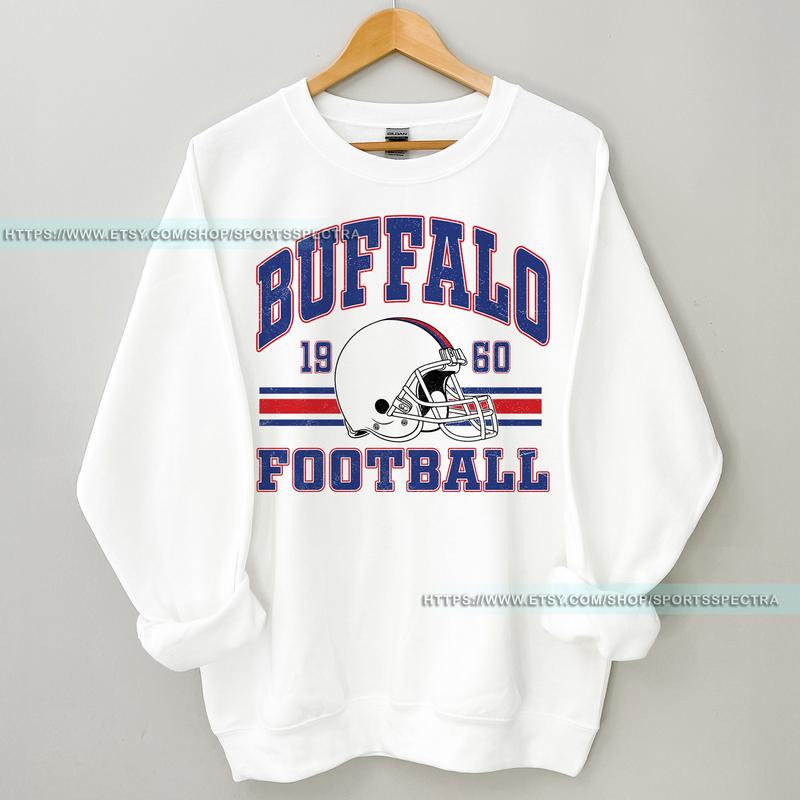 Buffalo Football Vintage Sweatshirt Sweatshirt,Buffalo Bill Crewneck Sweatshirt,Buffalo New York,Buffalo Bill Fan Gift, Gift For Fan