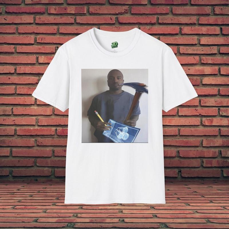 Funny Kanye West x Fornite Meme Graphic Funny T Shirt Gift Men Women Unisex Cotton Classic Fabric