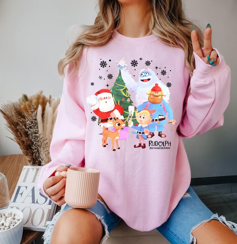 Rudolph The Red Nosed Reindeer Sweatshirt, Rudolph Christmas Sweatshirt, Retro Vintage Christmas Sweatshirt, Christmas Reindeer Sweatshirt