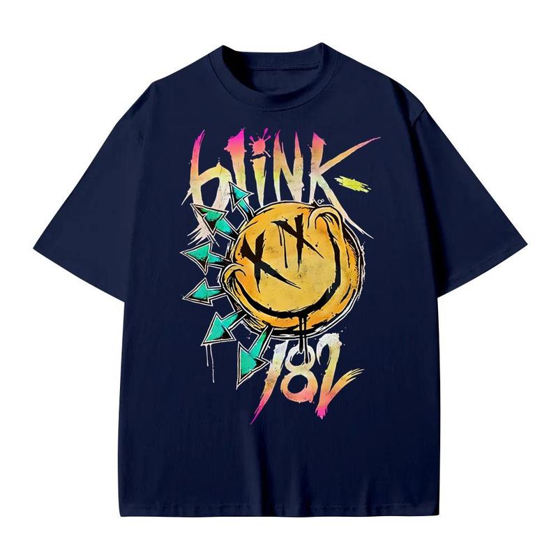 Blink 182 Shirt, Blink 182 Tshirt, Blink 182 Concert Graphic Shirt Casual Crewneck