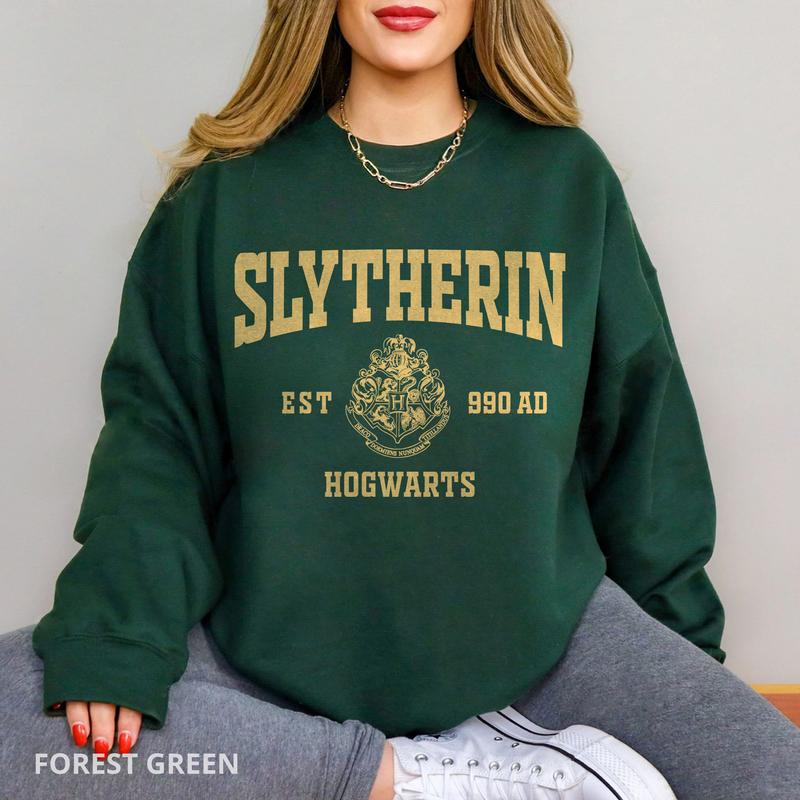 HP Group Shirt, Slytherin Shirt, Harry Potter Shirt, Hogwarts House Shirt, Hogwarts House Sweatshirt, HP Wizard Shirt