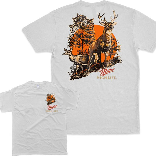Miller High Life Deer T-shirt, Hungting T-Shirt, Full Color T-Shirt, For Men, For Women