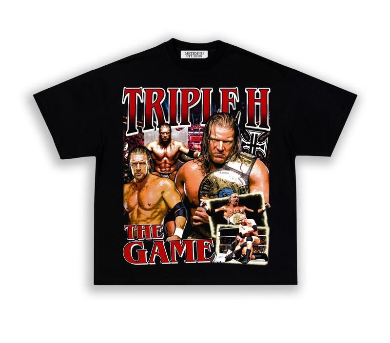 TRIPLE H TEE, Wrestling Tee, WWE Tee, Wrestling Gift, Sports Shirt, Workout T-shirt, Gift for Him Gift For Her Hoodie Sweatshirt Streetwear
