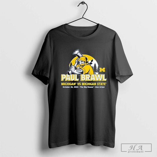 Paul Brawl Michigan Wolverines Vs Michigan State Football Shirt