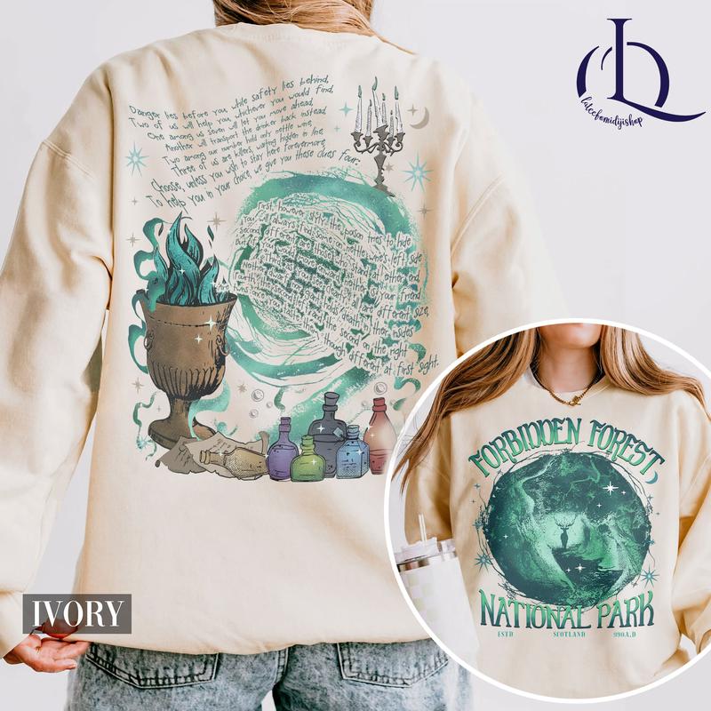 Harry Potter National Park Wizard Shirt, Forbidden Forest Sweatshirt, Wizard Shirt, Hogwarts House Sweatshirt, HP Wizard Shirt, Harry Potter Shirt, Bo