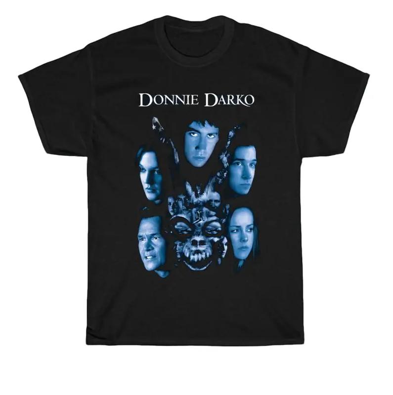 Donnie Darko Movie Black T-shirt Movie Gift Shirt