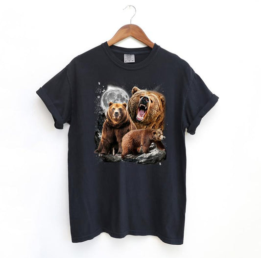 Bears and Moon Graphic Shirt Shirt, Vintage Comfort Colors Shirt