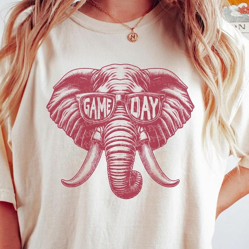 Alabama Fan Game Day, Trendy Alabama Football Fan Tshirt, College Game Day, Crimson Alabama Fan Tshirt, Football Fan Game Day Tshirt