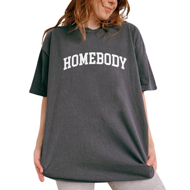 Homebody Vintage Tee, The Homebody Club Graphic Tee Women, Work From Home Lover Shirts, Stay At Home Lover Shirts For Women, Funny Women Outfits, Unis