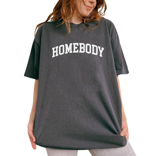 Homebody Vintage Tee, The Homebody Club Graphic Tee Women, Work From Home Lover Shirts, Stay At Home Lover Shirts For Women, Funny Women Outfits, Unis