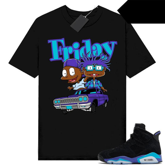 A J 6 Aqua Sneaker Tees Match Shirts Black Friday Parody