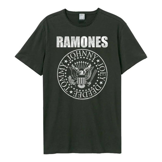 Amplified The Ramones CLassic Seal Charcoal T-Shirt