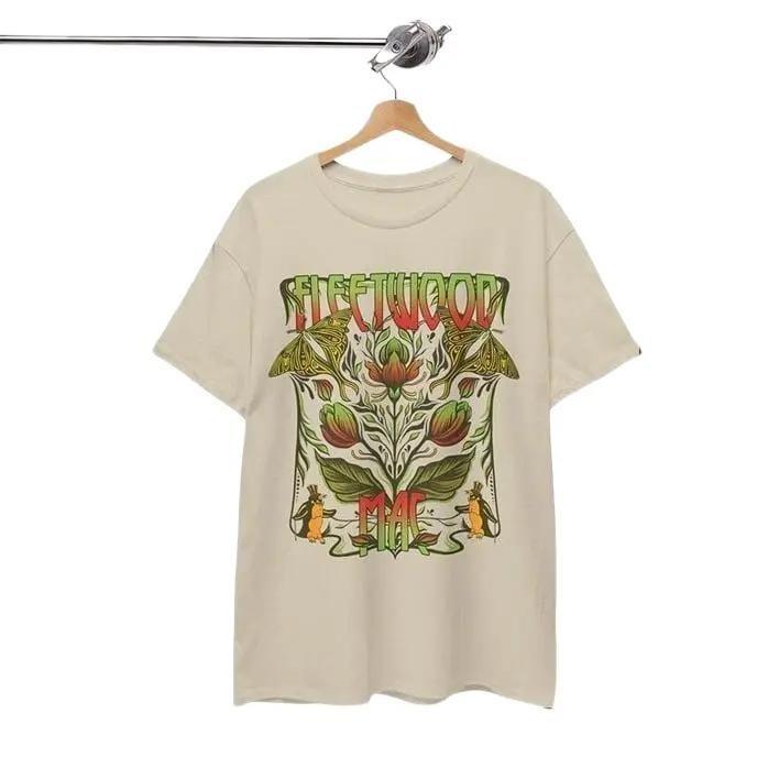 Retro Fleetwood Mac T-Shirt, Fleetwood Mac Band Merch Cotton Fabric