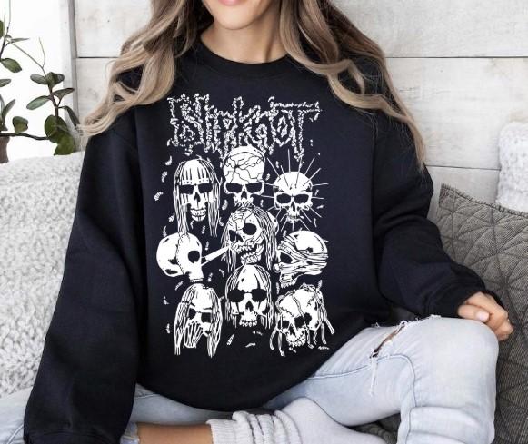 Slipknot Sweatshirt Heavy Metal Rock Band Crewneck Sweatshirt