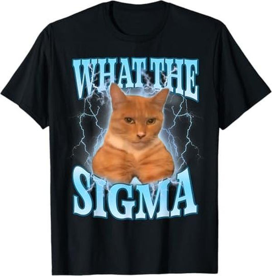 What The Sigma Meme Cat Ironic Y2K T-Shirt