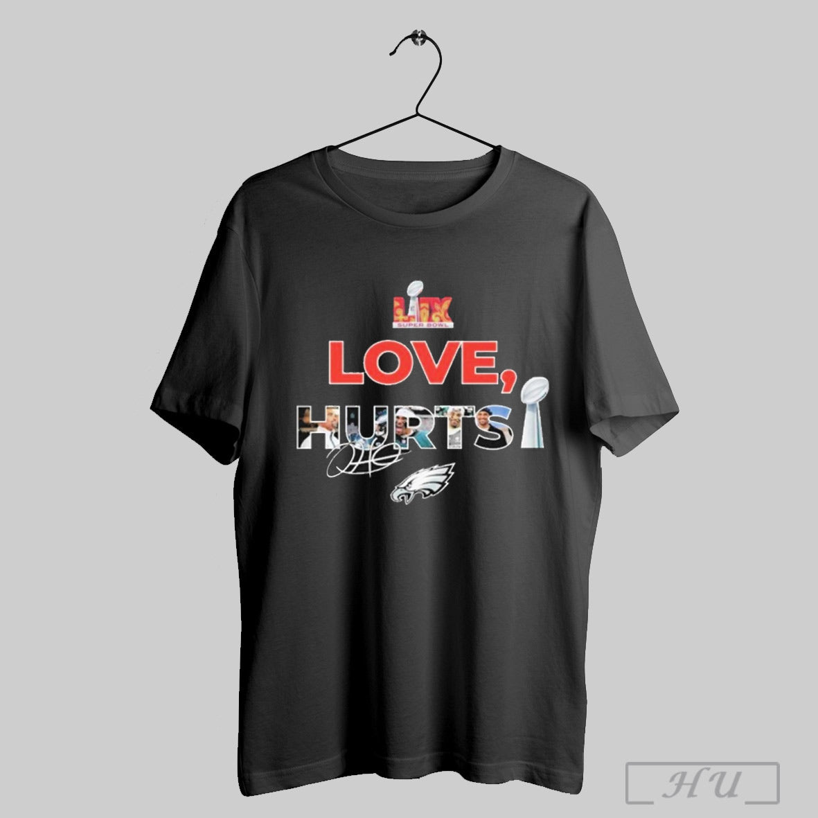 Philadelphia Eagles Love Jalen Hurts Super Bowl Winner 2025 T Shirt Sweatshirt