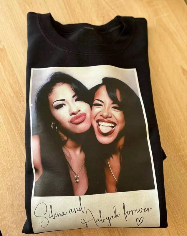 Selena & Aaliyah Forever Photo Booth Shirt, Fan Gift
