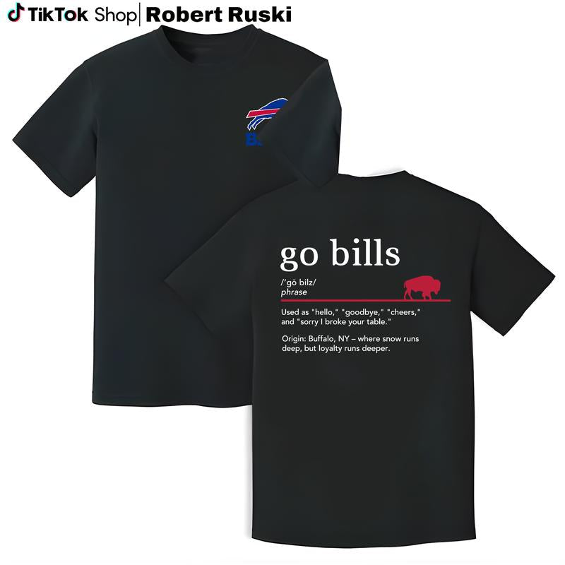 Buffa Bills Shirt, Go Bills Shirt, Football Unisex Tee, Gift For Fans