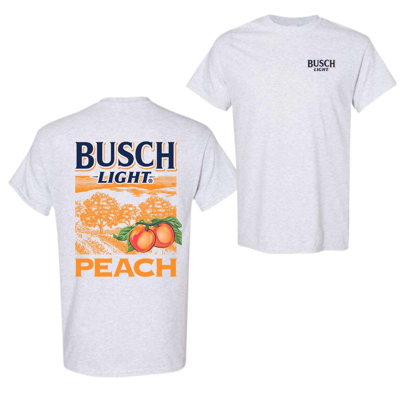 Busch Light Summer Peach Graphic Printed T-shirt, Sweater and Hoodie, Gift for Women and Men