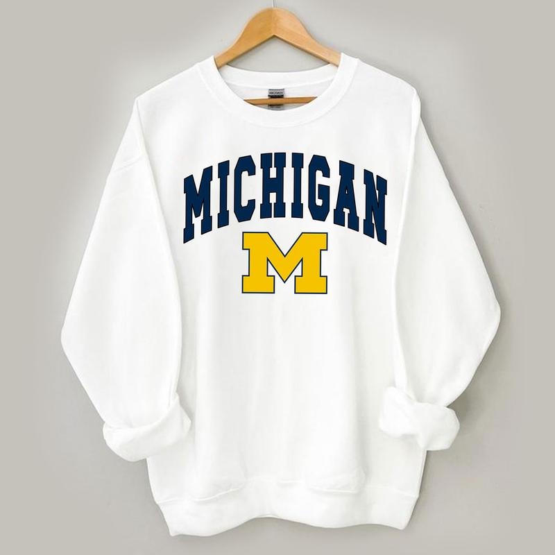 39. Michigan Wolverines NCAA Vintage Football Shirts, University Sports Apparel, Unisex Classic Team Gift for Fans