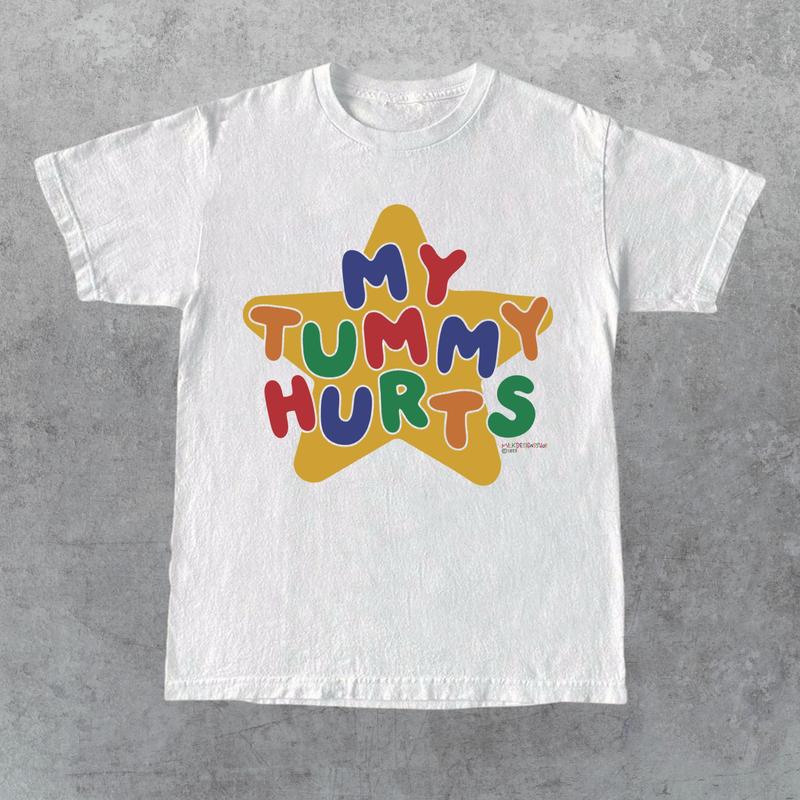 My Tummy Hurts Tee , Funny Meme Shirt, Clowncore Clothing , Clown Shirt , Kidcore Tee , Kidcore Clothes, Funny Gift For Her, Gift For Him