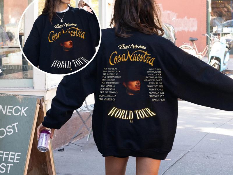 Rauw Cosa Nuestra T-shirt Alejandro World Tour 2025 Sweatshirt Cosa Nuestra World Tour Hoodie Alejandro Merch Rap Hip Hop Tee Gift Fans Men Women
