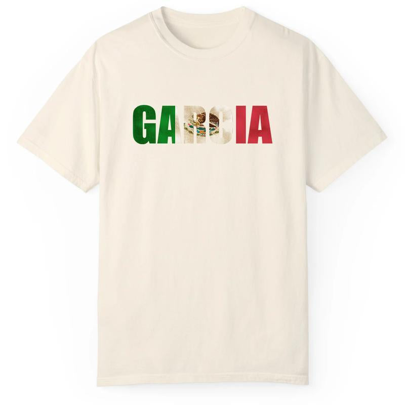 MEXICAN FLAG SHIRTS Unisex Fabric Cotton Collar Classic