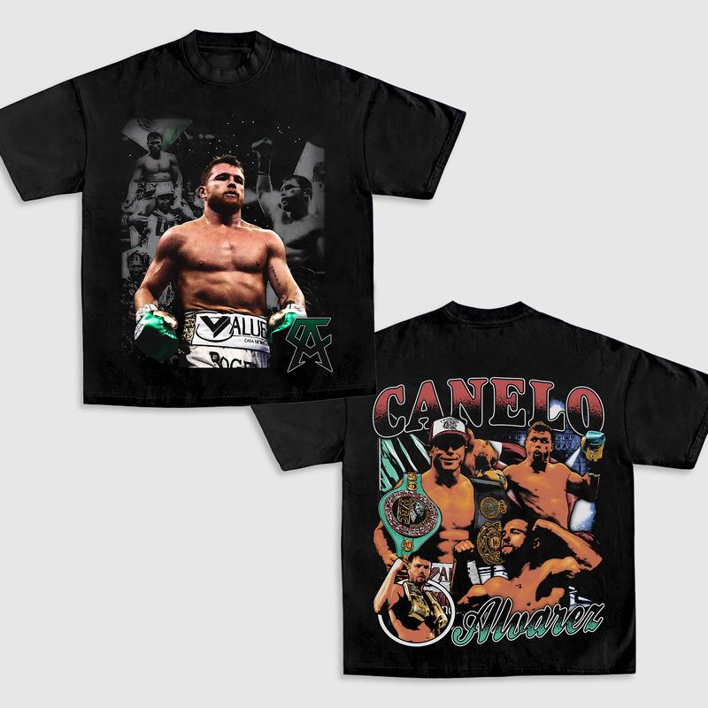 CANELO ALVAREZ TEE, Boxing T-shirt, Boxer Tee, Sports Shirt, Athletic Tee, Fitness Gift, Workout T-shirt Streetwear Crewneck Clothing