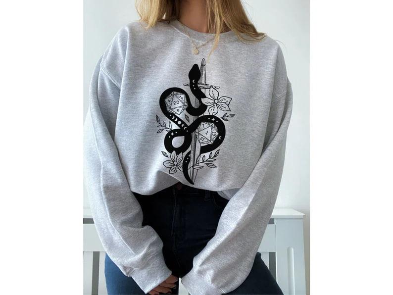 DND SWEATSHIRT, Dnd Hoodie, Dnd Sweater, Rogue sweatshirt, D&D sweater, D20 hoodie, Dungeon Master sweatshirt, Dungeons and Dragons