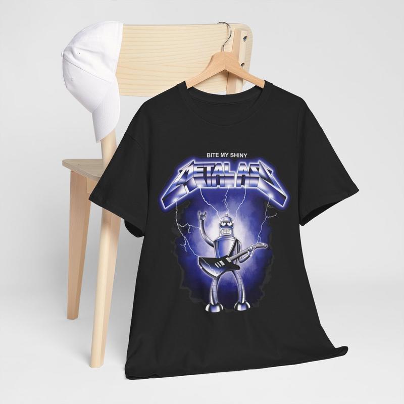 Shiny Metal Metallica Bender Futurama T-Shirt