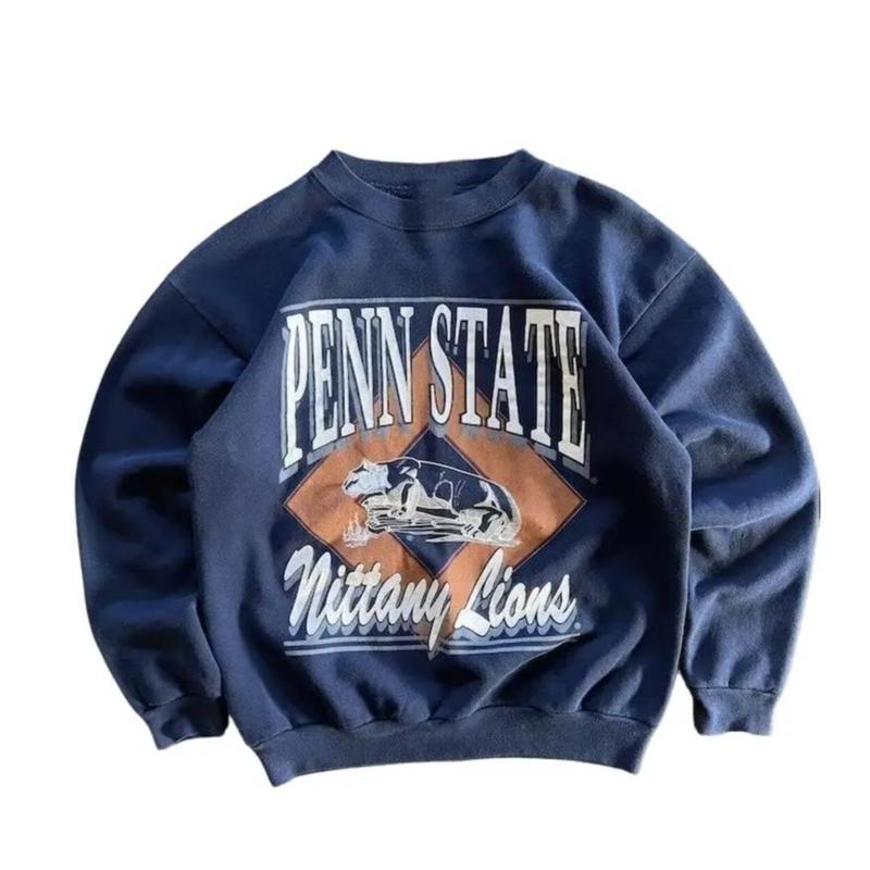 Vintage Penn State Nittany Lions Sweatshirt, Penn State University , PSU , NCAA Basketball Unisex t-shirt, sweatshirt, hoodie Cotton Menswear