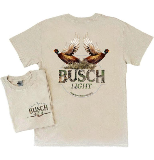 Busch Light Pheasant Camo T-shirt  - 2 Side - Find Your Favorite Color - Wear It Your Way - Fit For All Sizes - Streetwear Essentials - Fashion For Al