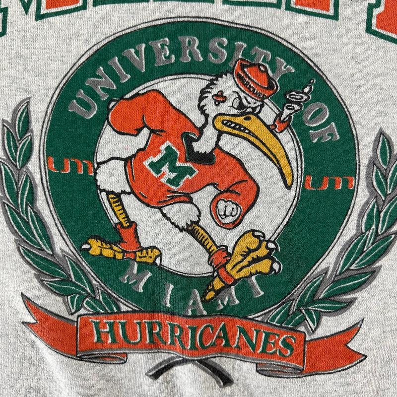 Vintage 1990s University of Miami Unisex t-shirt, sweatshirt, hoodie Cotton Menswear
