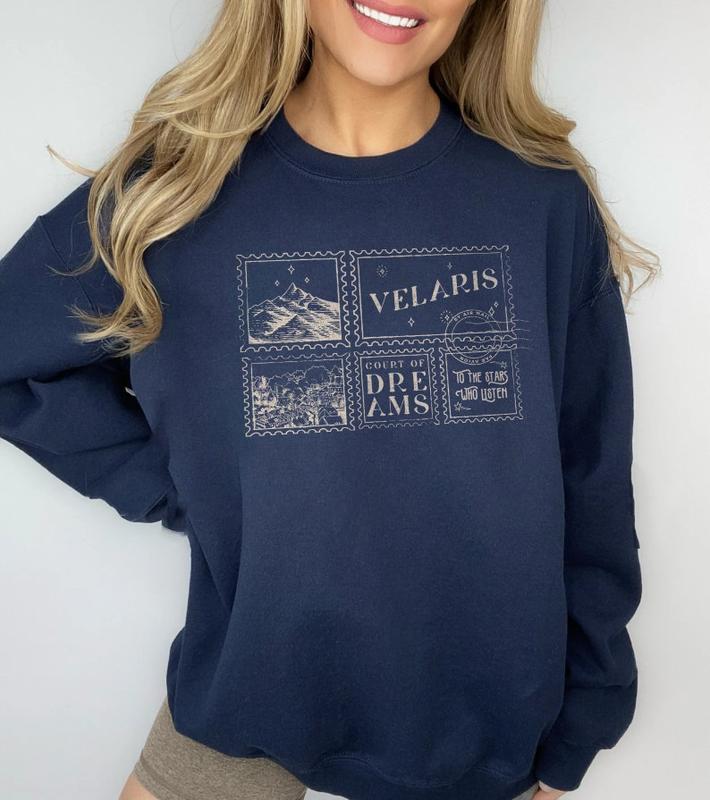Velaris ACOTAR Sweatshirt, To The Star Who Listen Court Of Dreams Night Court Shirt, Throne Of Glass, Book Lover Gift, SJM Merch, Bookish Merch, Bookt