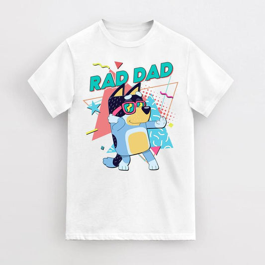 Rad Dad Bluey Shirt, Bluey Bandit Shirt, Father Day Tee, Bluey Dad Shirt, Bluey Family Shirt, Rad Dad Shirt, Fathers Day Gift, Gift for Dad