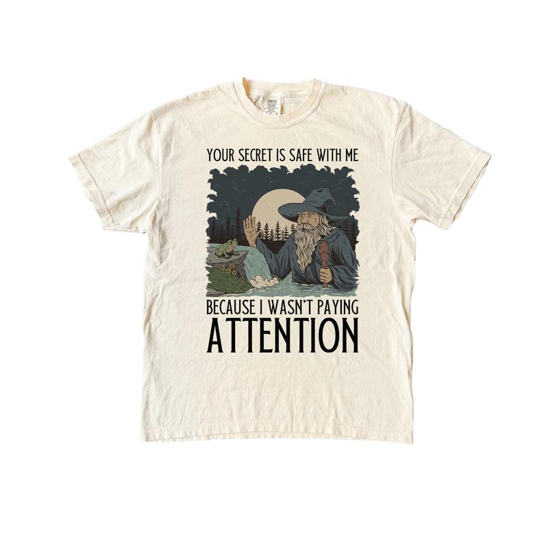 Your Secret Is Safe With Me T Shirt, Wizard Comfort Colors T-Shirt