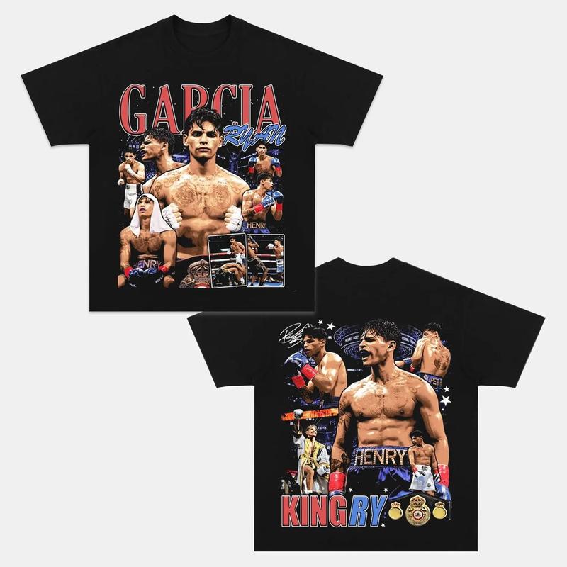 RYAN GARCIA V2 TEE, Boxing T-shirt, Boxer Tee, Sports Shirt, UFC Shirt, Workout T-shirt, Gift for Him Gift For Her Hoodie Sweatshirt Streetwear