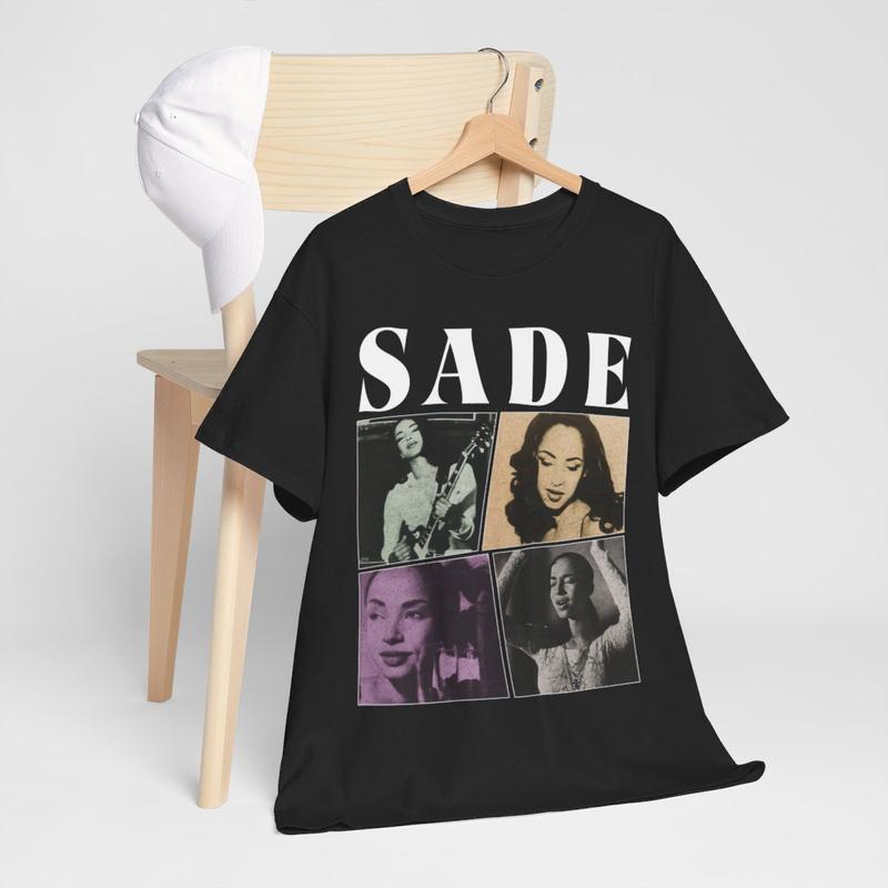 Sade Vintage Style T-Shirt, Sade Singer Music Vintage 90â€™S Menswear Unisex T-shirt Cotton Tshirt
