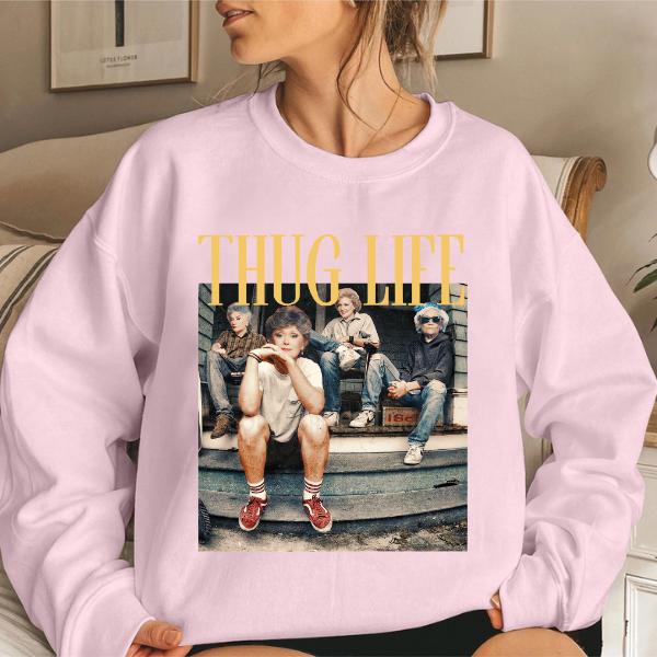 Retro Thug Life Golden Girls Sweatshirt, The Golden Girls Fan Hoodie, Mother's Day Gift, 80s TV Sitcom Sweatshirt Comfort Cotton