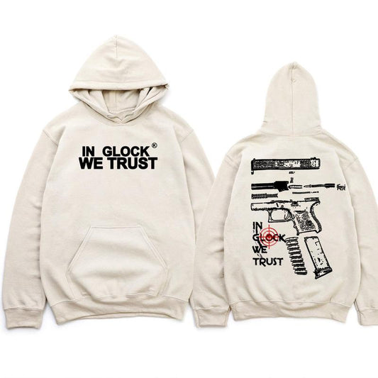 In Glock We Trust Hoodie for Men, Women, Classic Fit Double-Sided Glock Hoodie ,Hoodie For Men,For Him