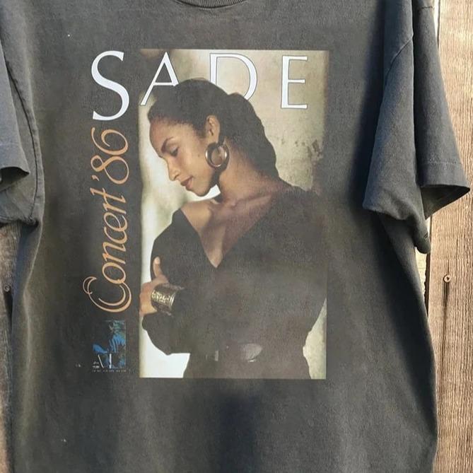 Sade Adu Graphic Tee shirt, 80s Sade Album Merch Unisex Tshirt