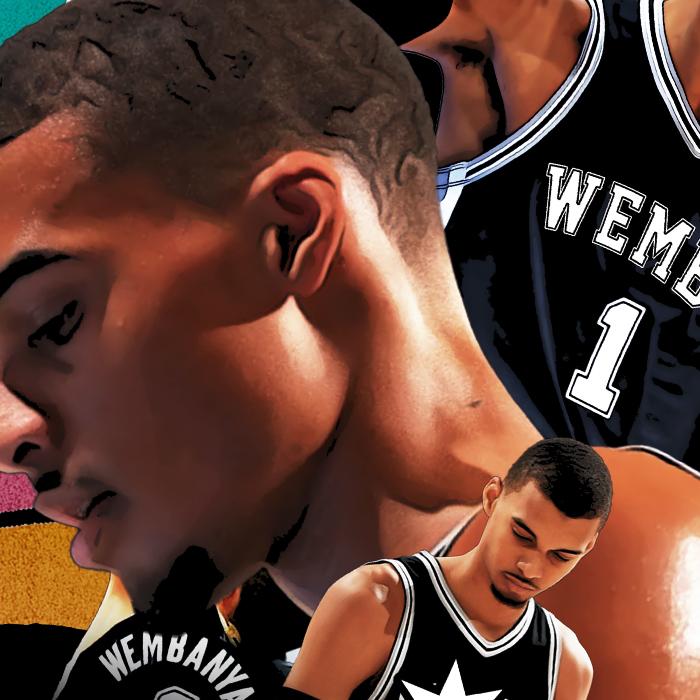 Victor Wembanyama Wemby Space Monstar Jam 90's Vintage Style Retro Custom Graphic Design T-Shirt Crewneck Cotton Menswear Top